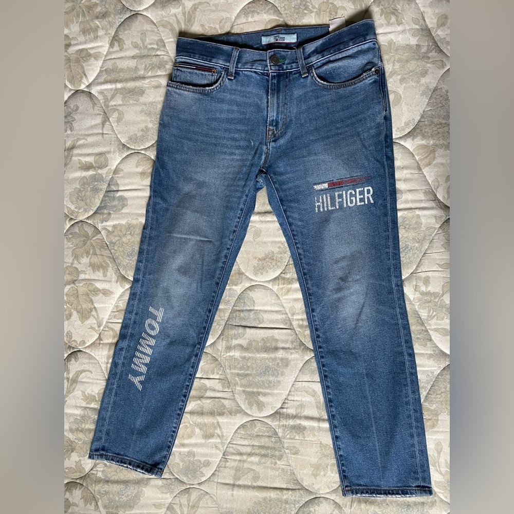 Tommy Hilfiger Distressed Blue Skinny Jeans